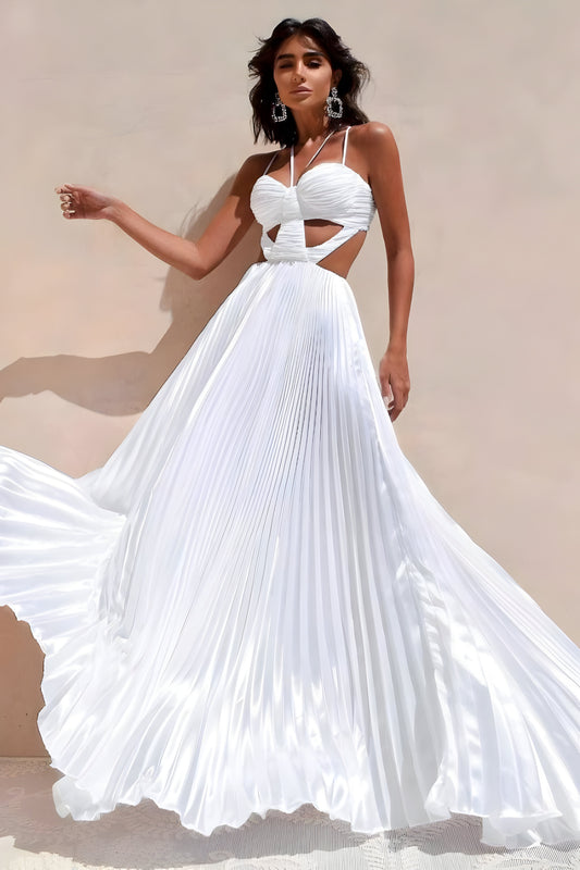 Robe Longue Plissée Brigite