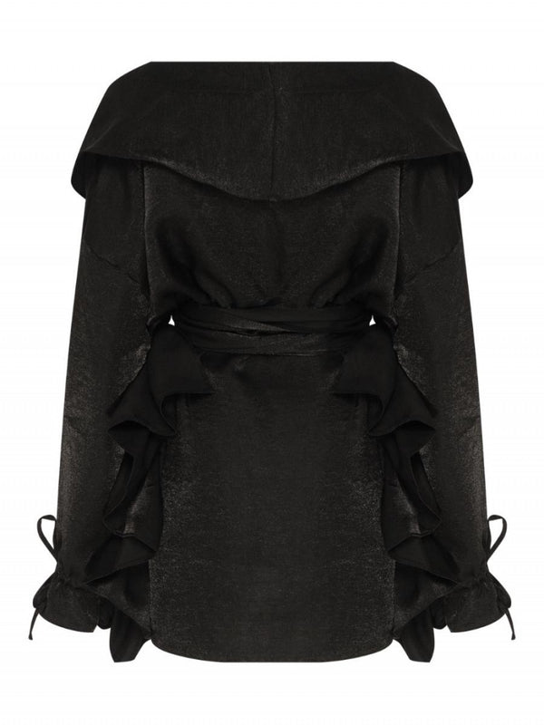 Robe Courte À Volants Et Manches Longues Maria Clara