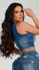Crop Top en Jean Premium