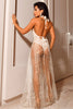 Robe Longue Brodée De Perles Adriana