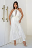 Robe Longue Brodée De Perles Adriana