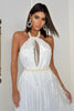Robe Longue Brodée De Perles Adriana