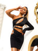 Robe Courte À Manche Unilatérale Dominique