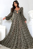 Robe Longue Et Manches Bouffantes Flaviana
